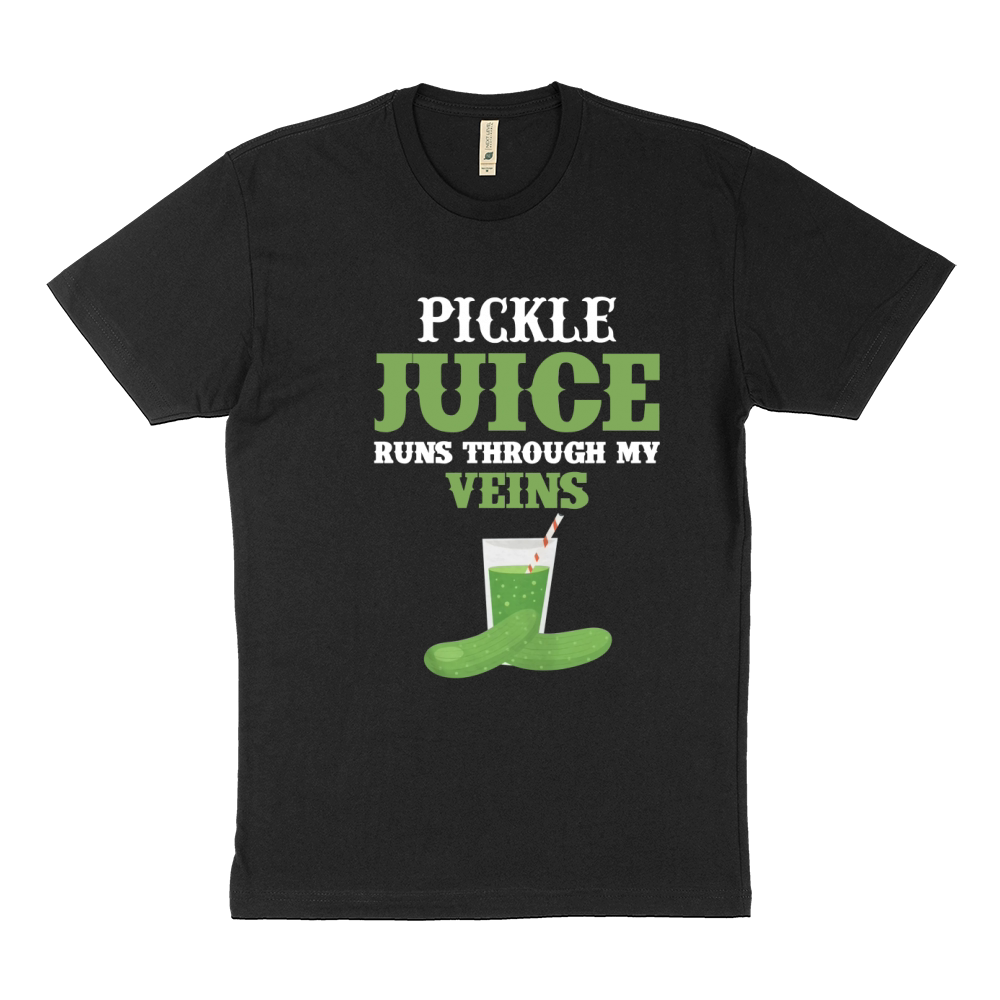 PICKLE JUICE RUNS THROUGH MY VEINS Sustainable T-Shirt
