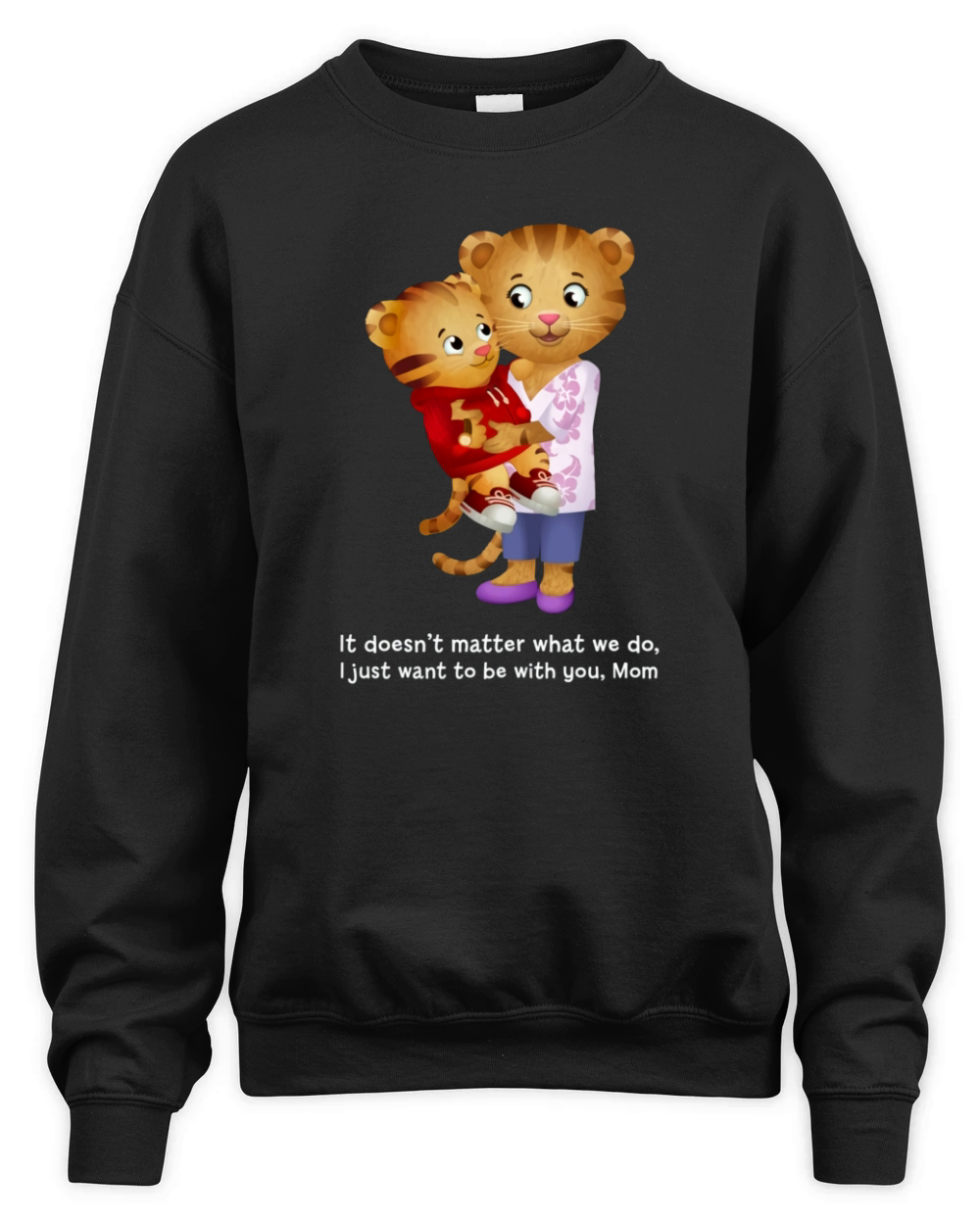 Daniel And Mom Tiger Unisex Premium Crewneck Sweatshirt