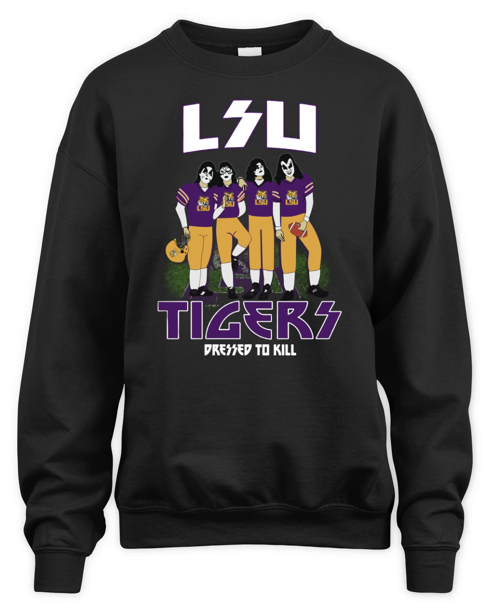 Kiss LSU Tigers Unisex Premium Crewneck Sweatshirt