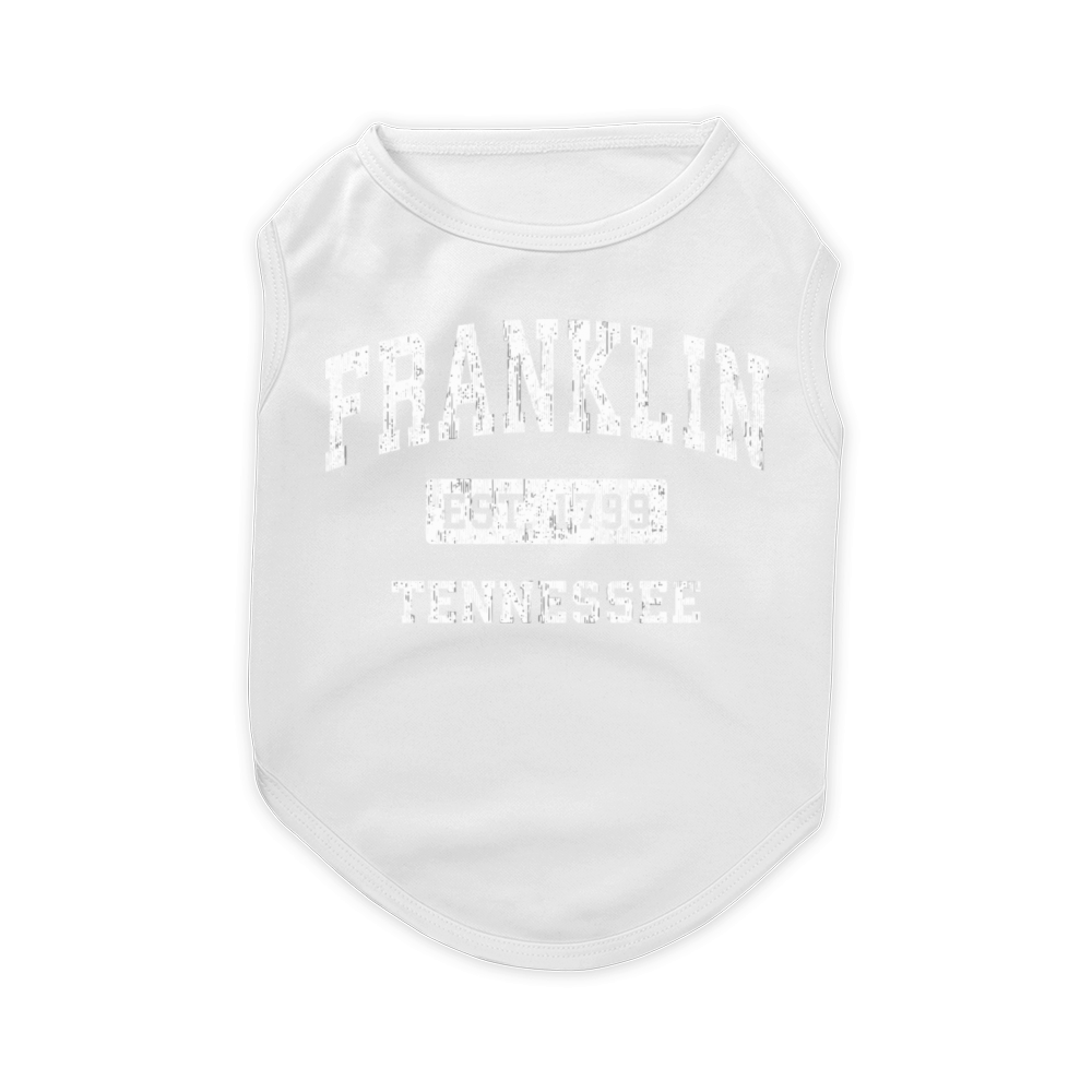Franklin Tennessee Tn Vintage Established Sports D Pet T-Shirt