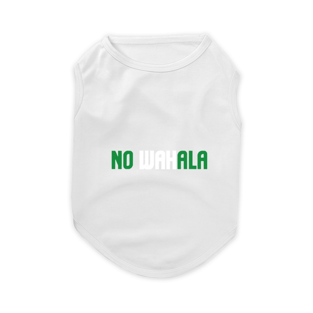 No Wahala Nigeria Flag Pet T-Shirt