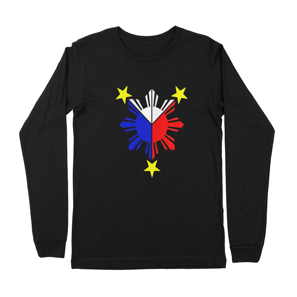 Pinoy Filipino Flag Stars and Sun Premium Long Sleeve