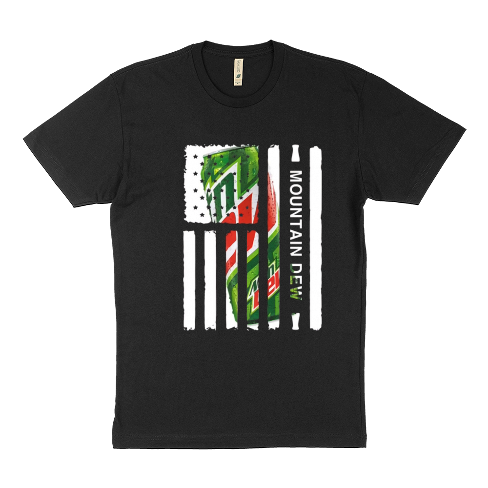 American Flag Mountain Dew shirt Sustainable T-Shirt