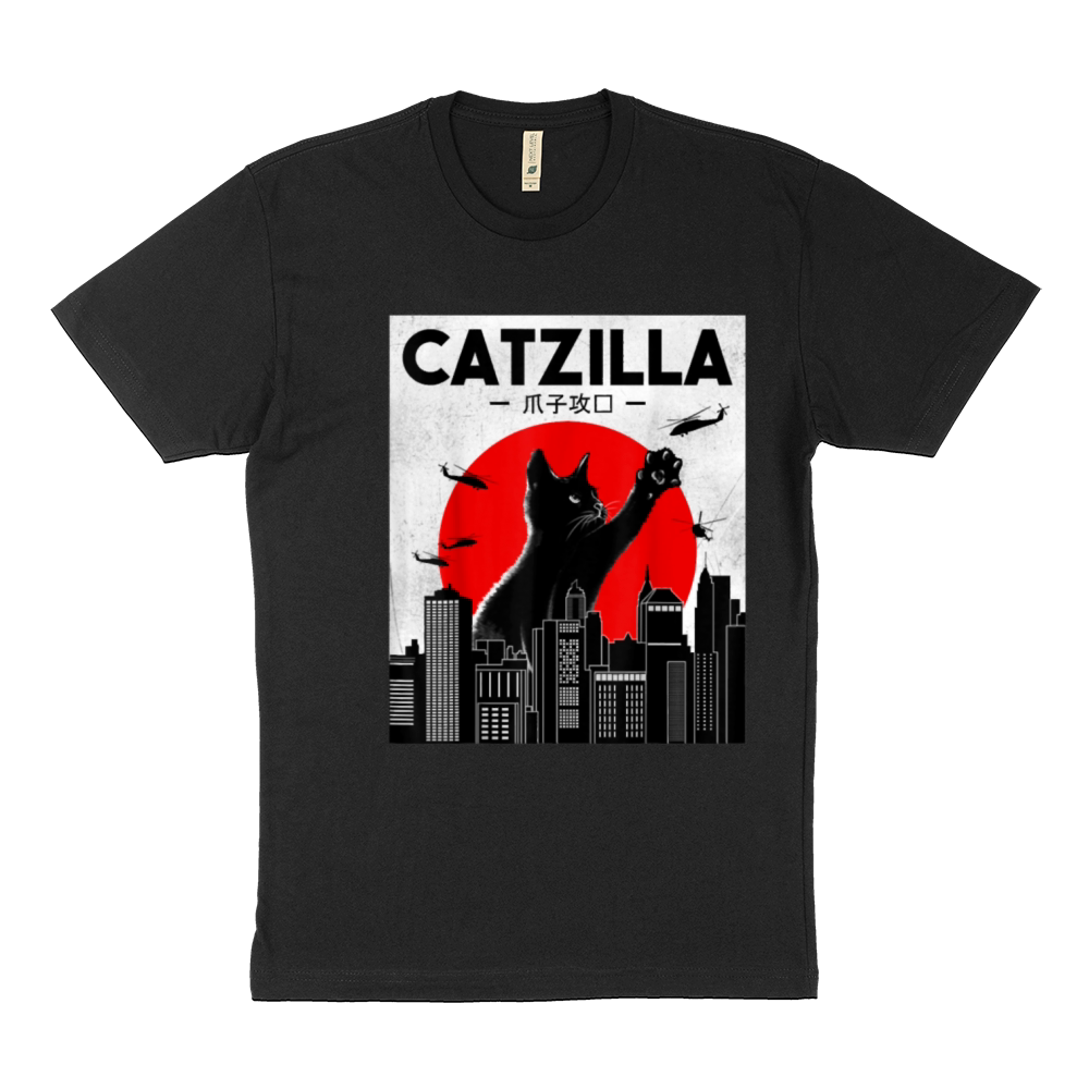 Catzilla Funny Cat Sustainable T-Shirt