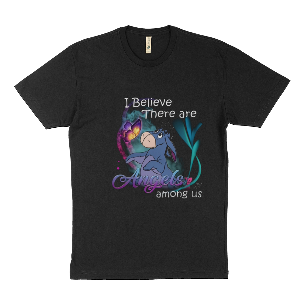 Eeyore I believe there are angels among us shirt Sustainable T-Shirt