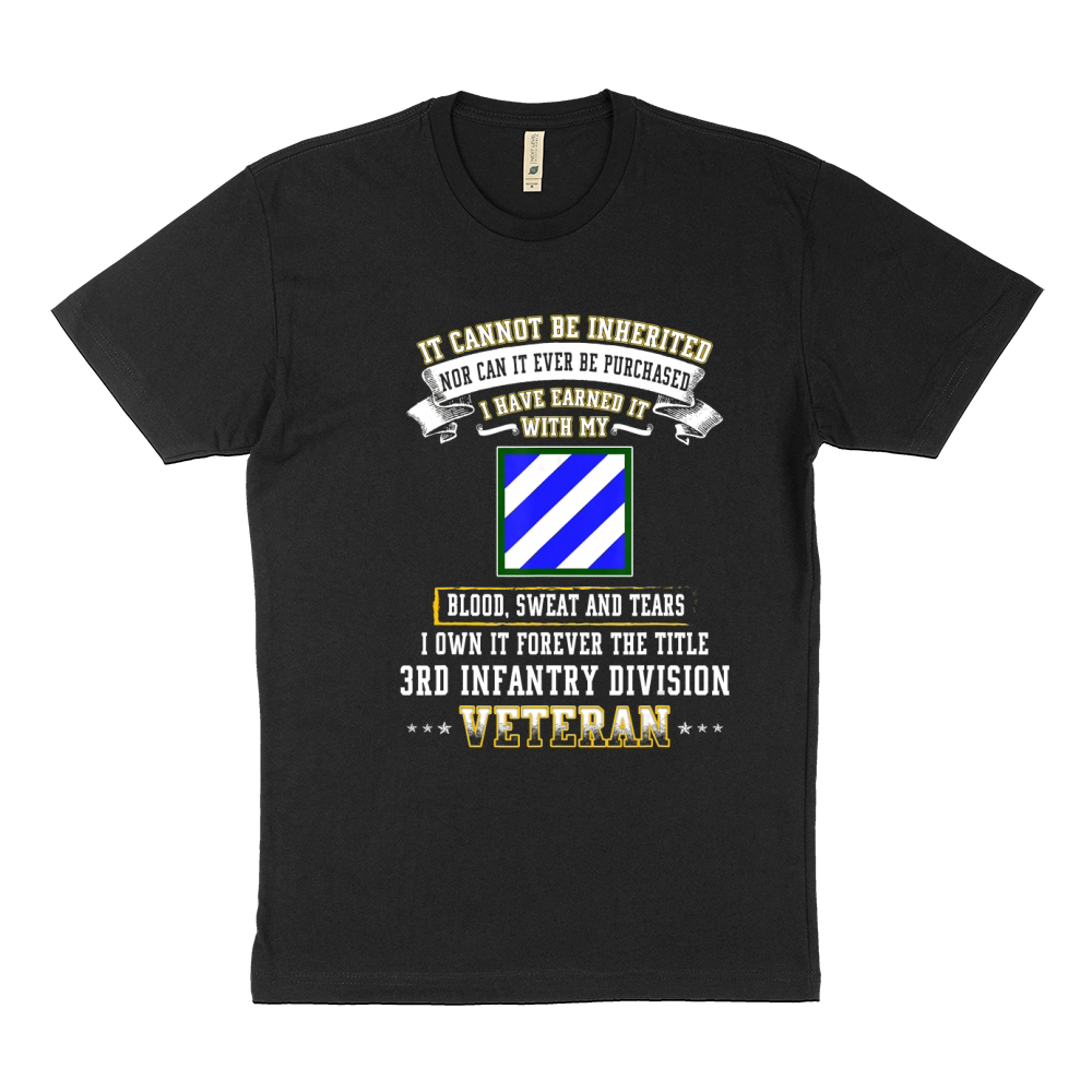 I Own Forever The Title 3rd Infantry Division Veteran T-Shir Sustainable T-Shirt