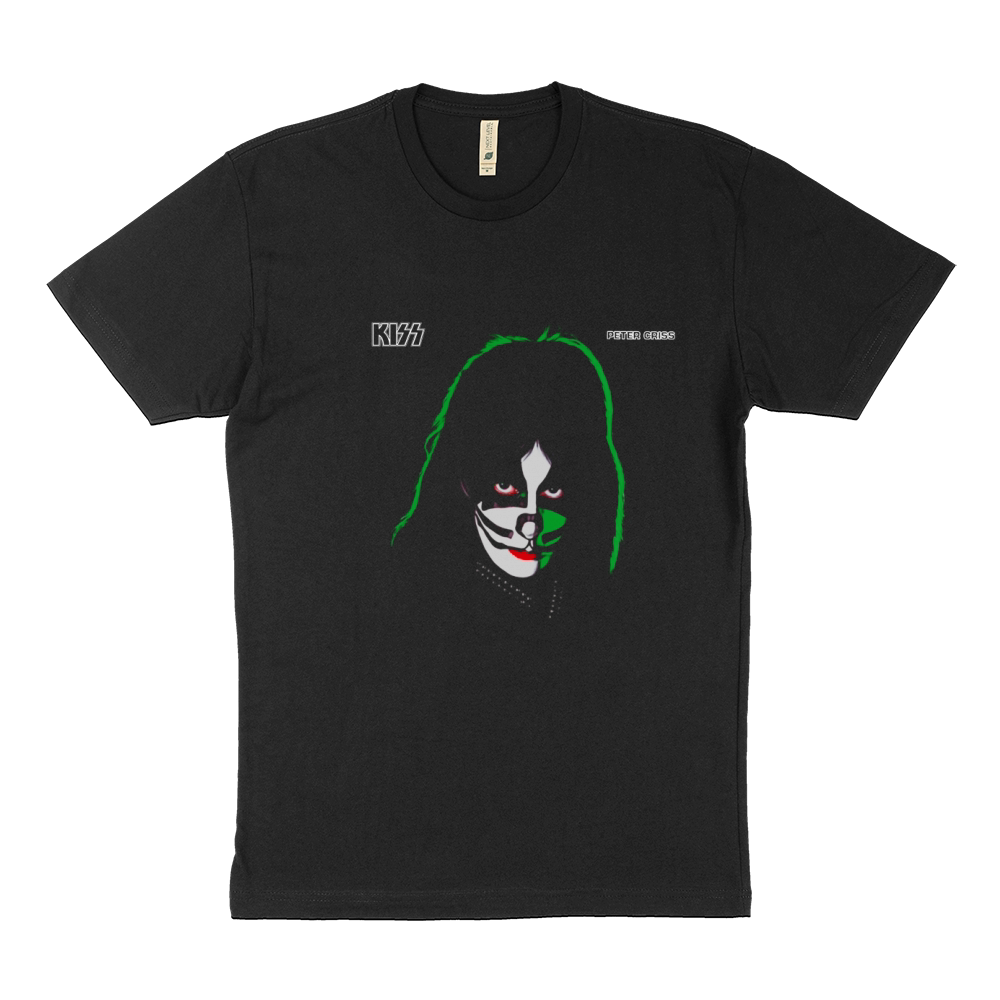 KISS  1978 Peter Criss TShirt Sustainable T-Shirt