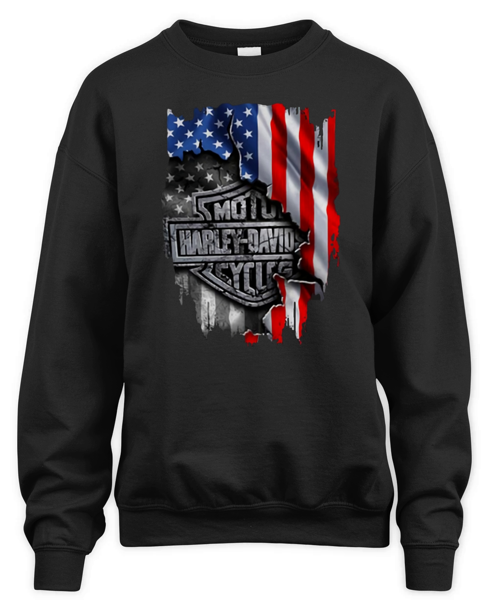 Harley-Davidson American Flag shirt Unisex Premium Crewneck Sweatshirt