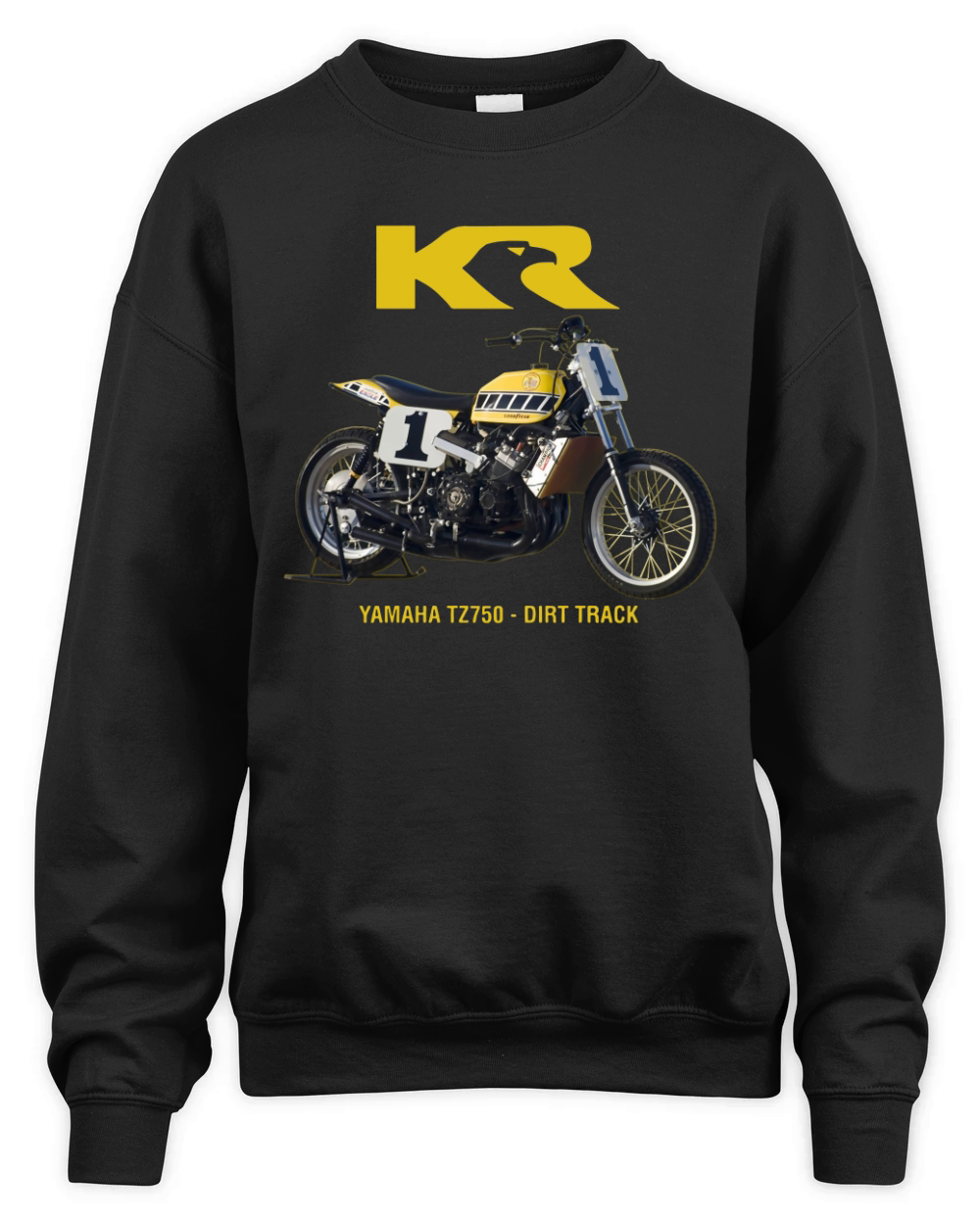 Kenny Roberts - TZ750 Dirt Track Unisex Premium Crewneck Sweatshirt