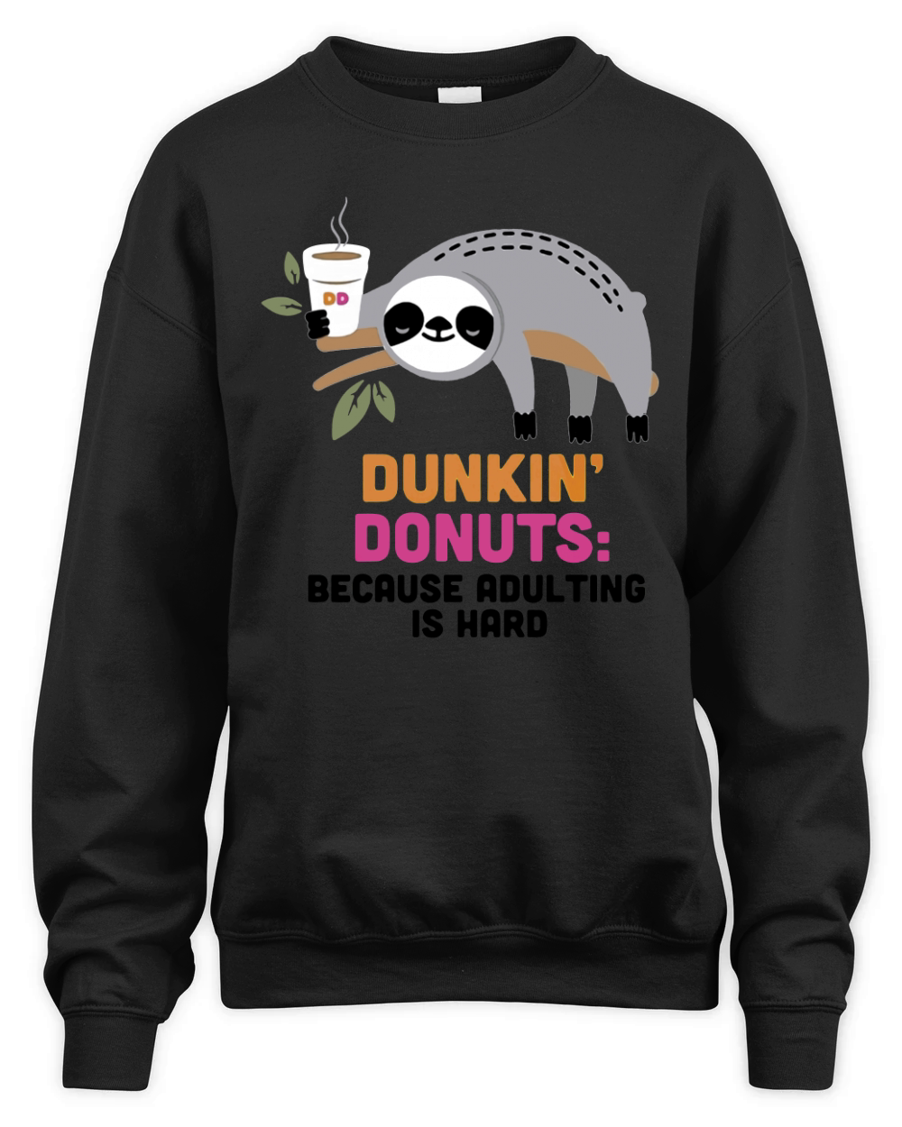 Dunkin donuts crew neck best sale