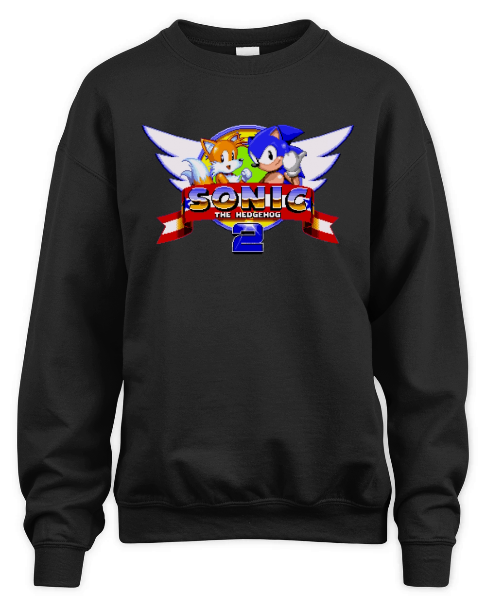 Sonic 2 Title Screen Unisex Premium Crewneck Sweatshirt