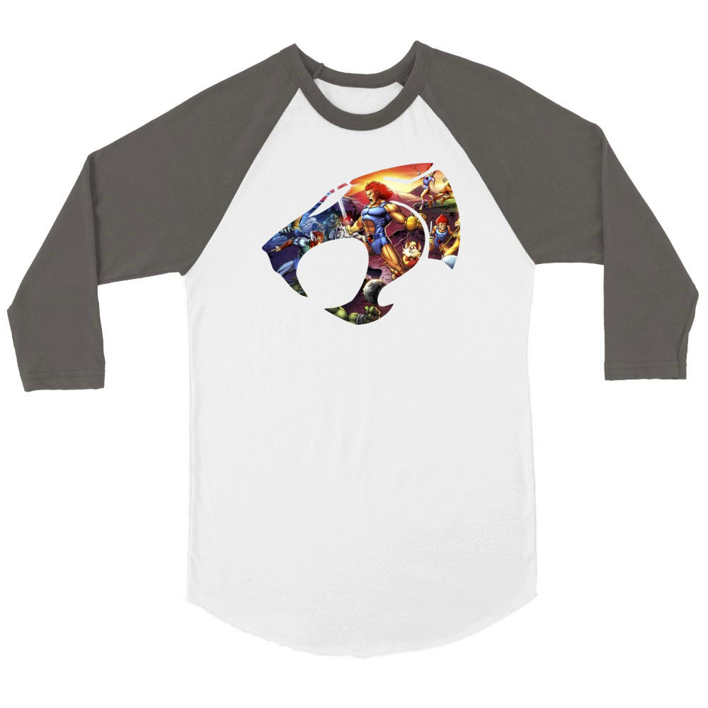 Thundercats Logo Cat Unisex ¾ sleeve Raglan T-shirt