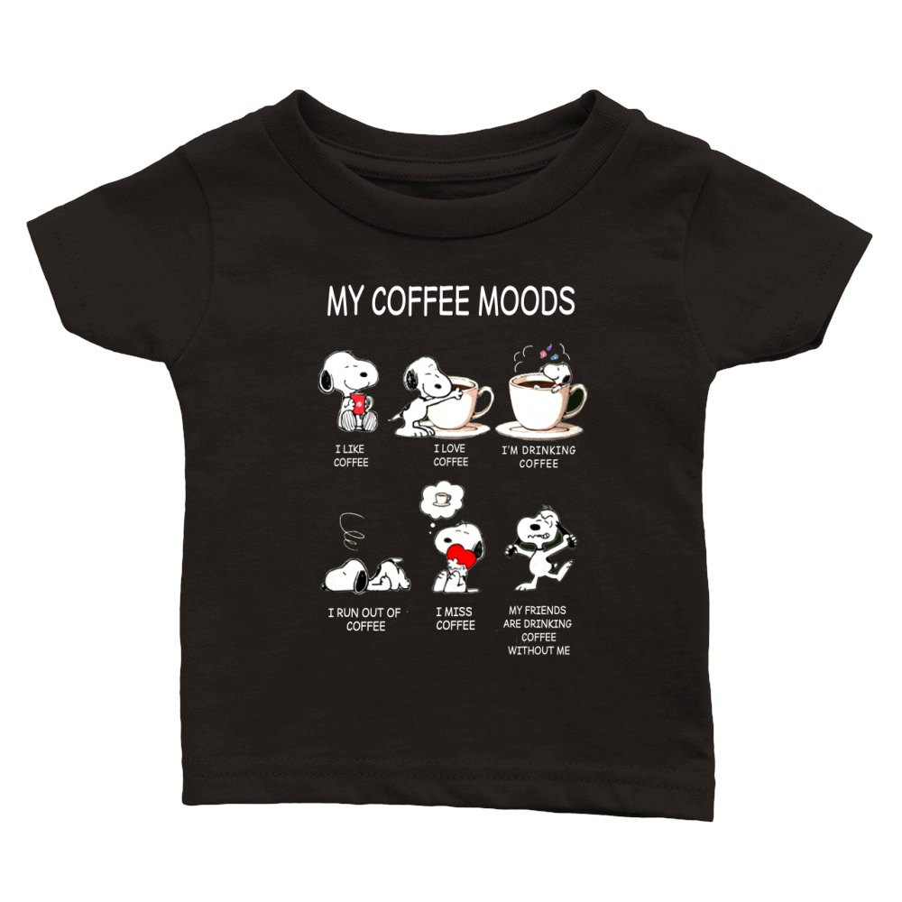 Snoopy Kaffee Classic Baby Crewneck T-shirt