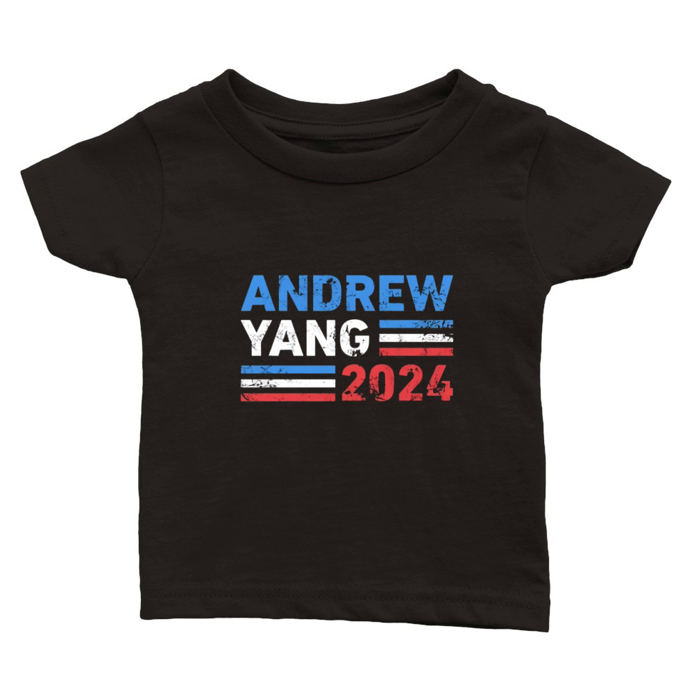 Vintage Andrew Yang 2024 Distressed Retro Yang 2024 Classic Baby Crewneck T-shirt