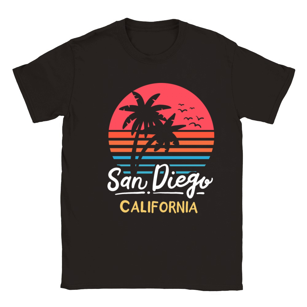 San Diego California Ca Vintage Classic Kids Crewneck T-shirt
