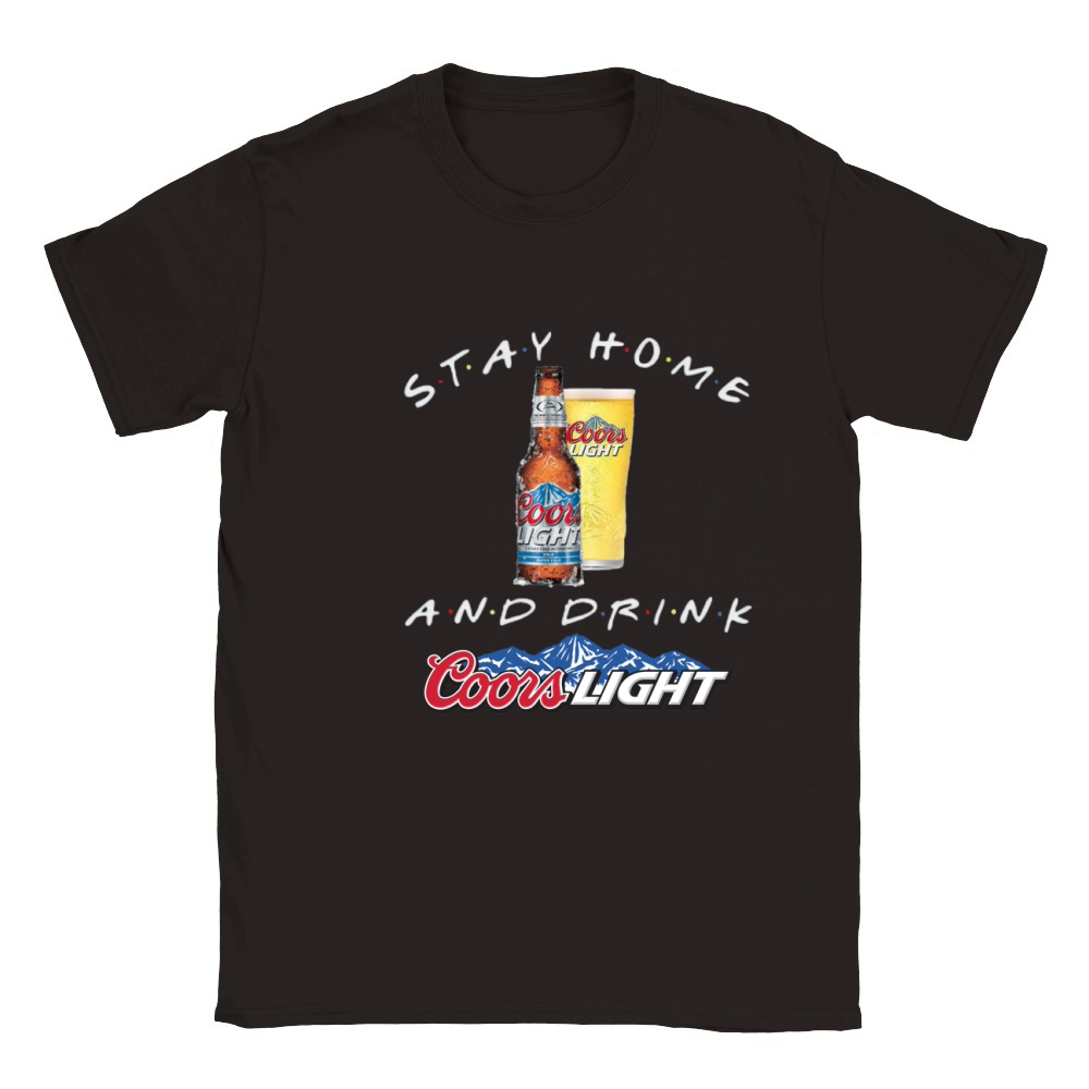 Stay home and drink Coors Light Coronavirus shirt Classic Kids Crewneck T-shirt