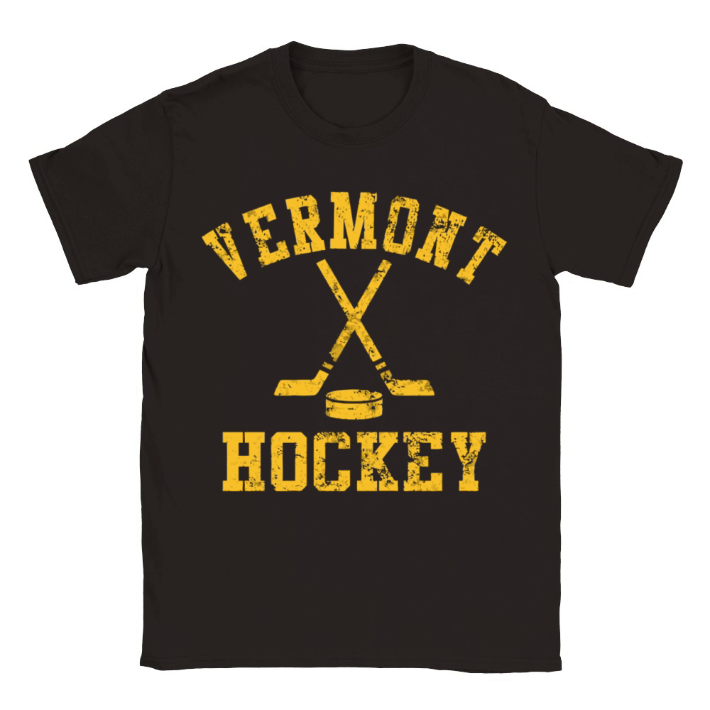 Vintage Vermont Hockey Classic Kids Crewneck T-shirt