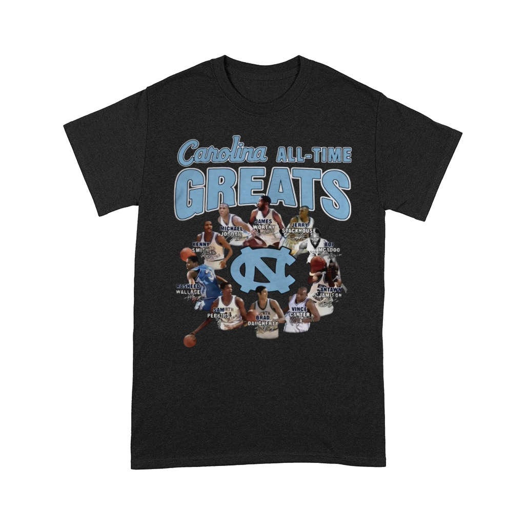 North Carolina Tar Heels all time greats signatures shirt Comfort T-shirt