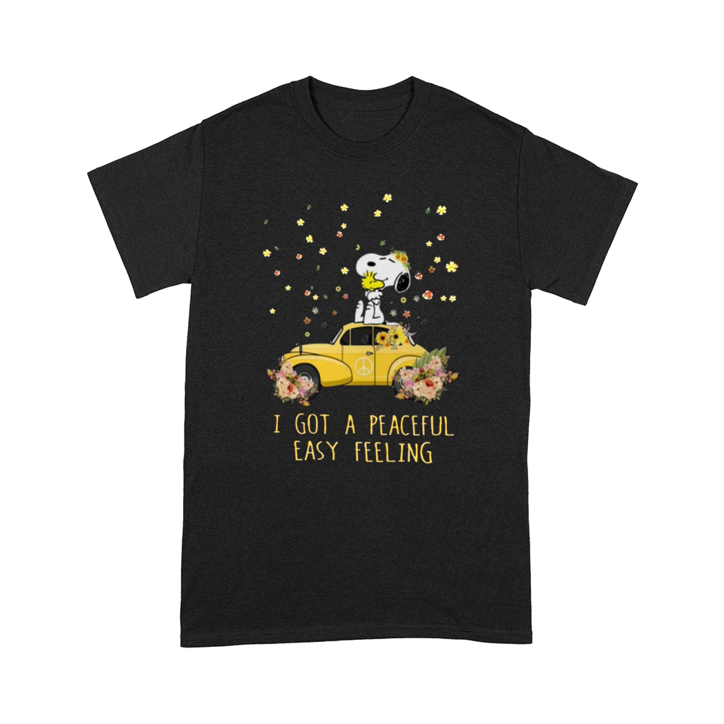 Peace Volkswagen Beetle Snoopy I Got A Peaceful Comfort T-shirt