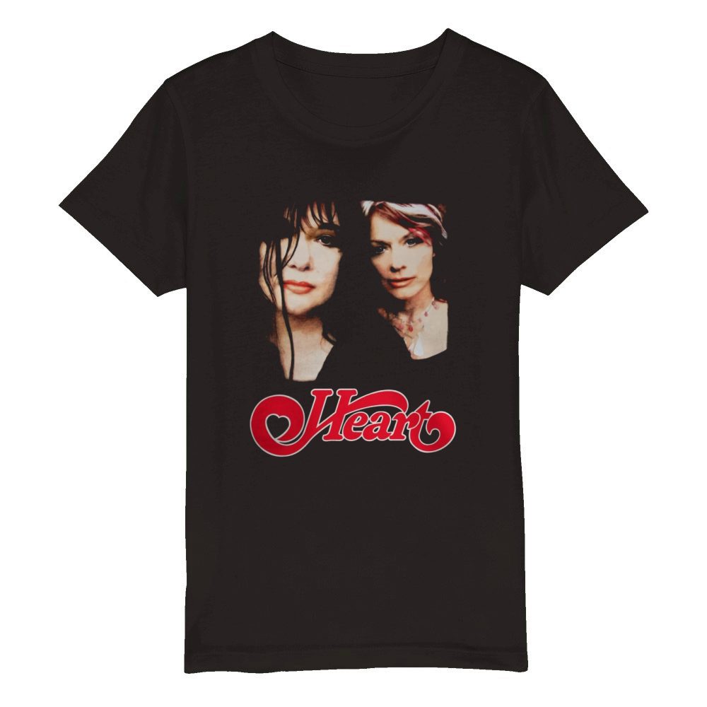 Heart Band T-Shirt Organic Kids Crewneck T-shirt