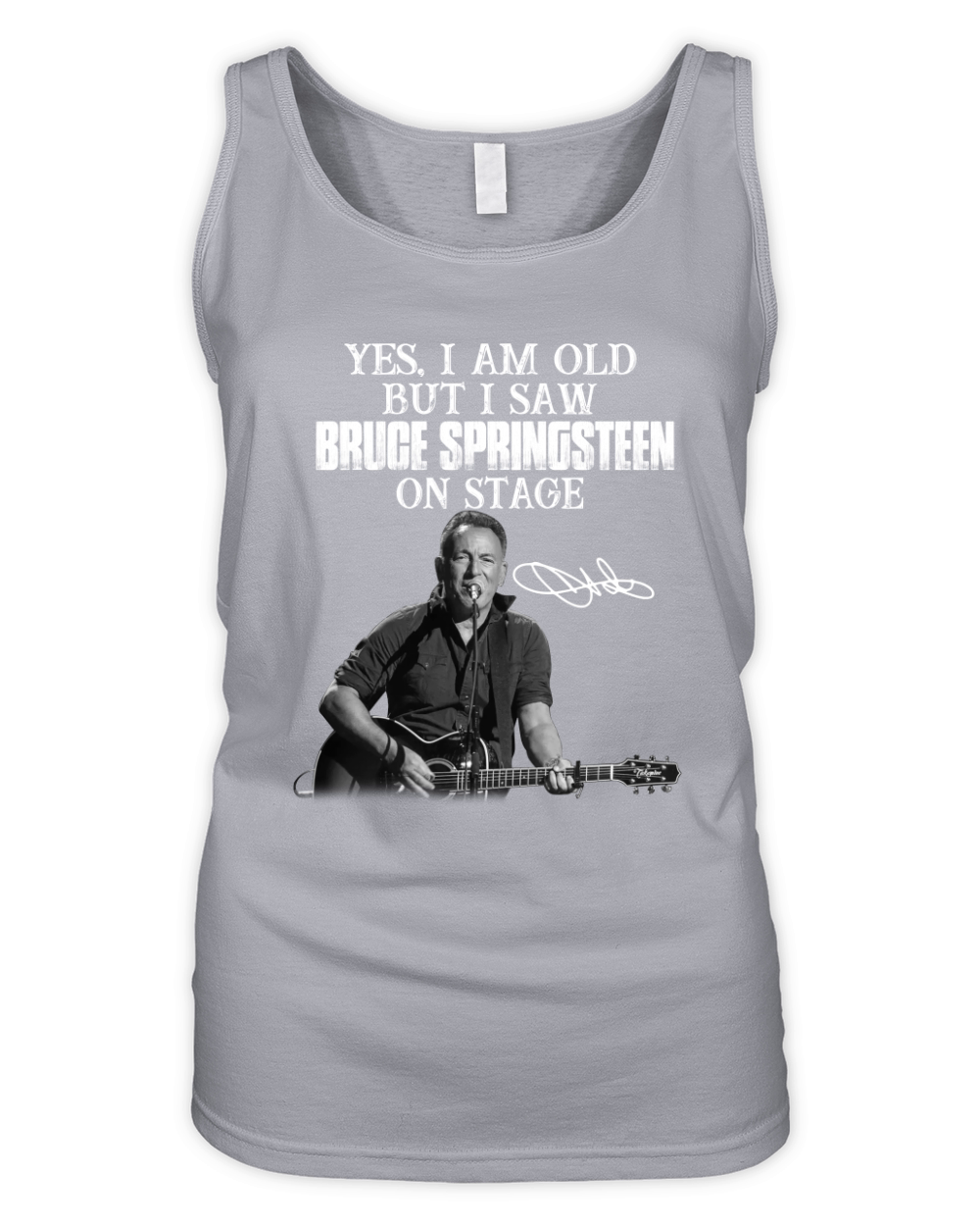 Official Yes I am old but I saw Bruce Springsteen on stage signature Organic Women's Tank Top