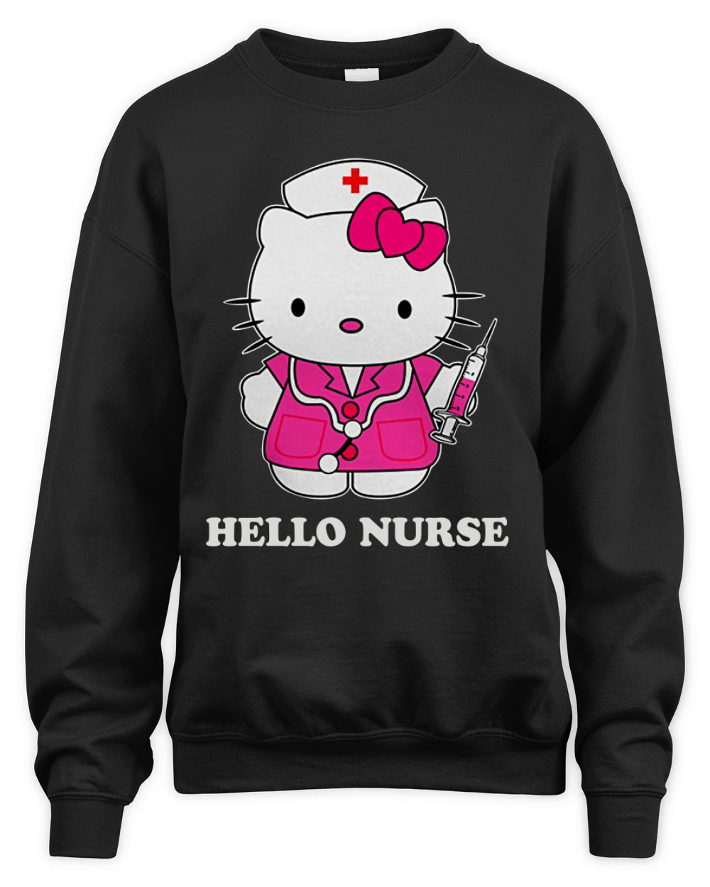 Nurse-Hello Kitty Unisex Premium Crewneck Sweatshirt