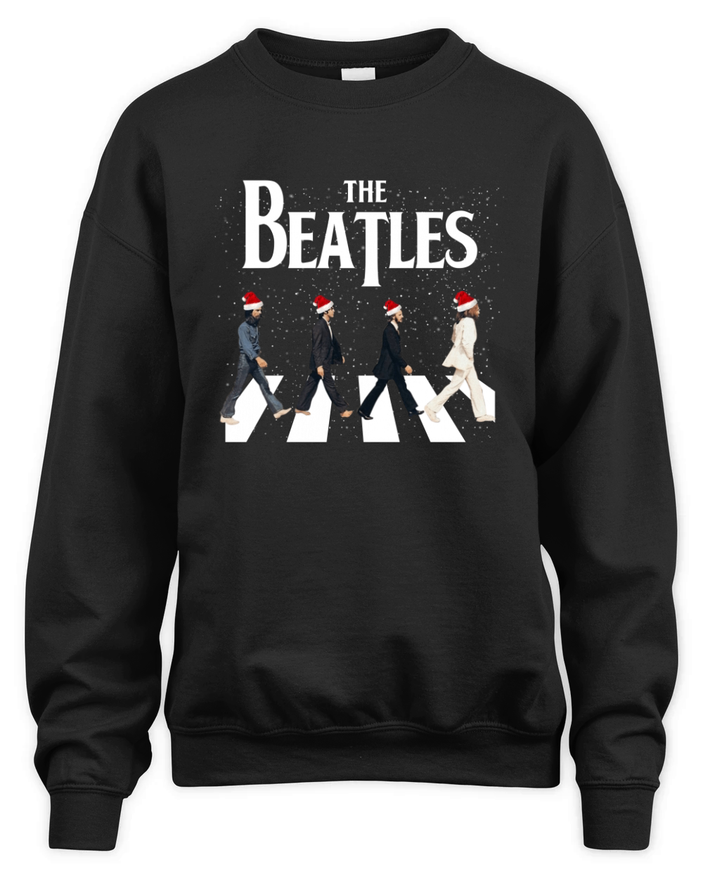 The Beatles Road Abbey Christmas shirt Unisex Premium Crewneck Sweatshirt