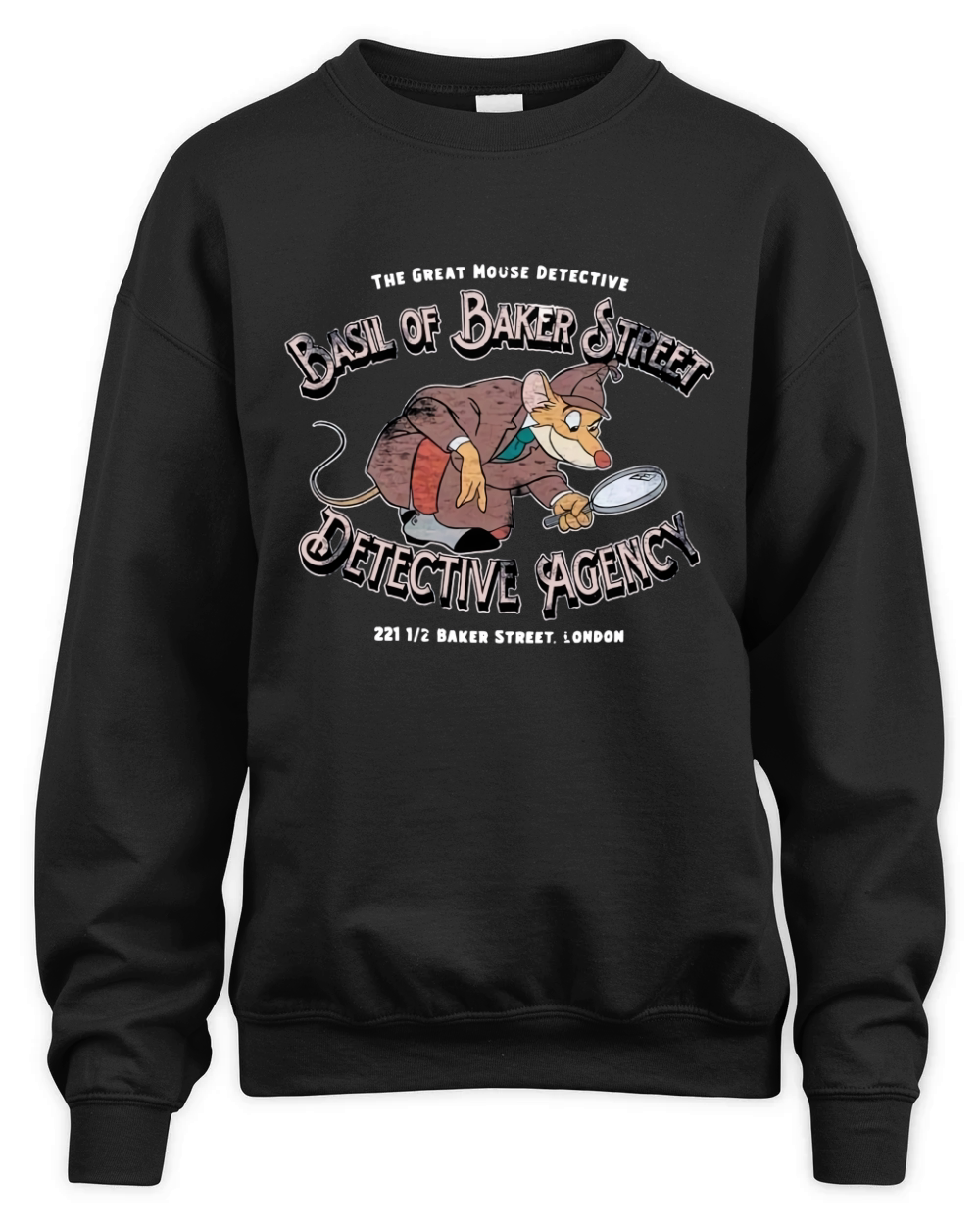 The Great Mouse Detective Basil Of Baker Street Detective Sagency Unisex Premium Crewneck Sweatshirt