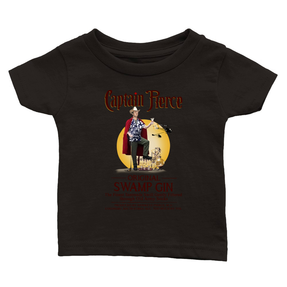 Captain Pierce original swamp gin the Finest Tentmade Swill Gently Classic Baby Crewneck T-shirt