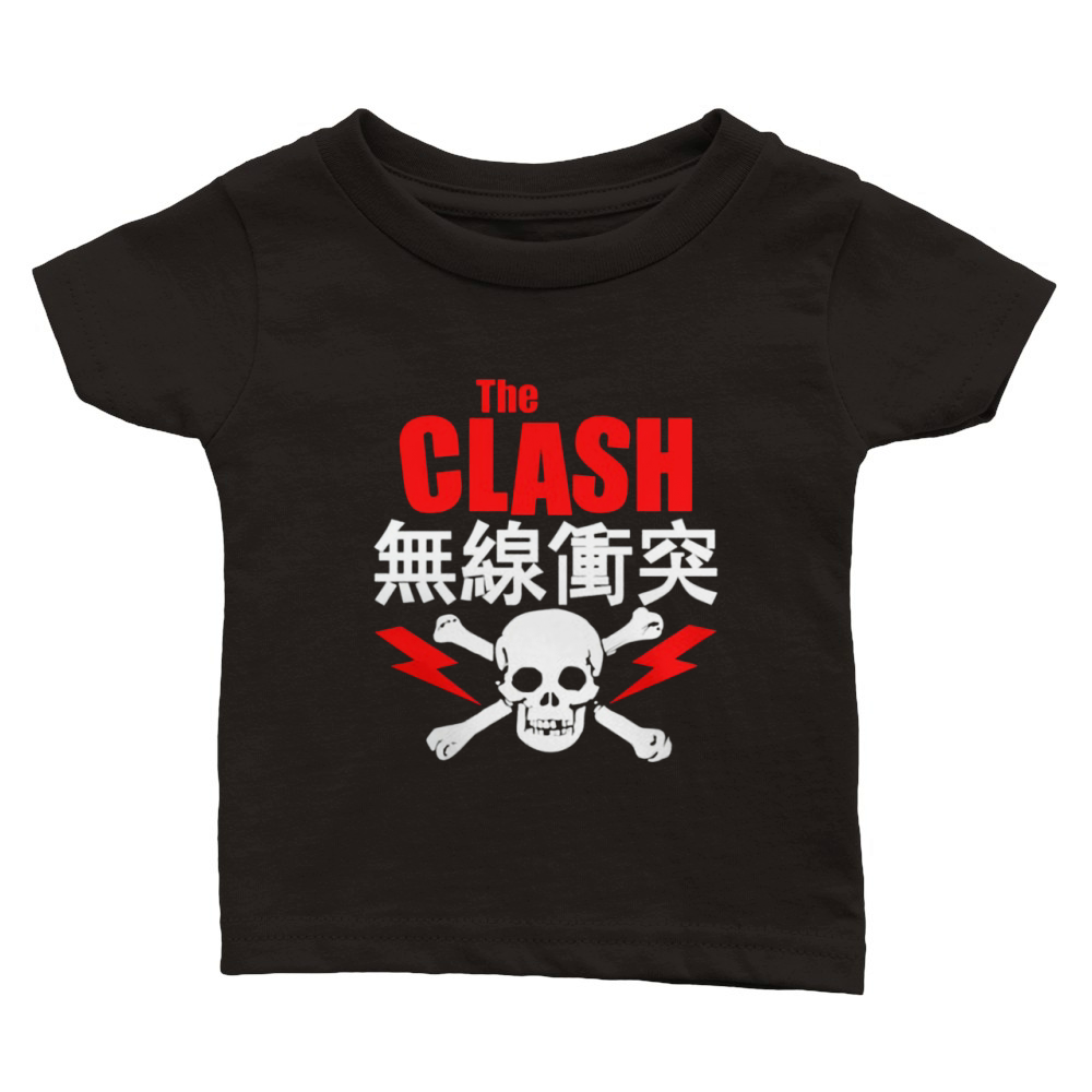The Clash Skull And Bolt Classic Baby Crewneck T-shirt
