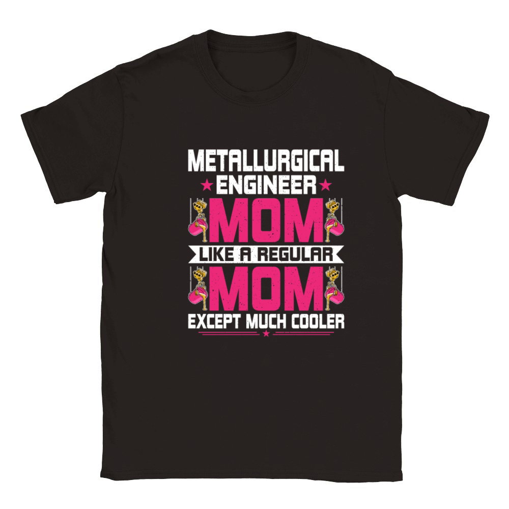 Funny Metallurgical Engineering Engineer Mom Classic Kids Crewneck T-shirt