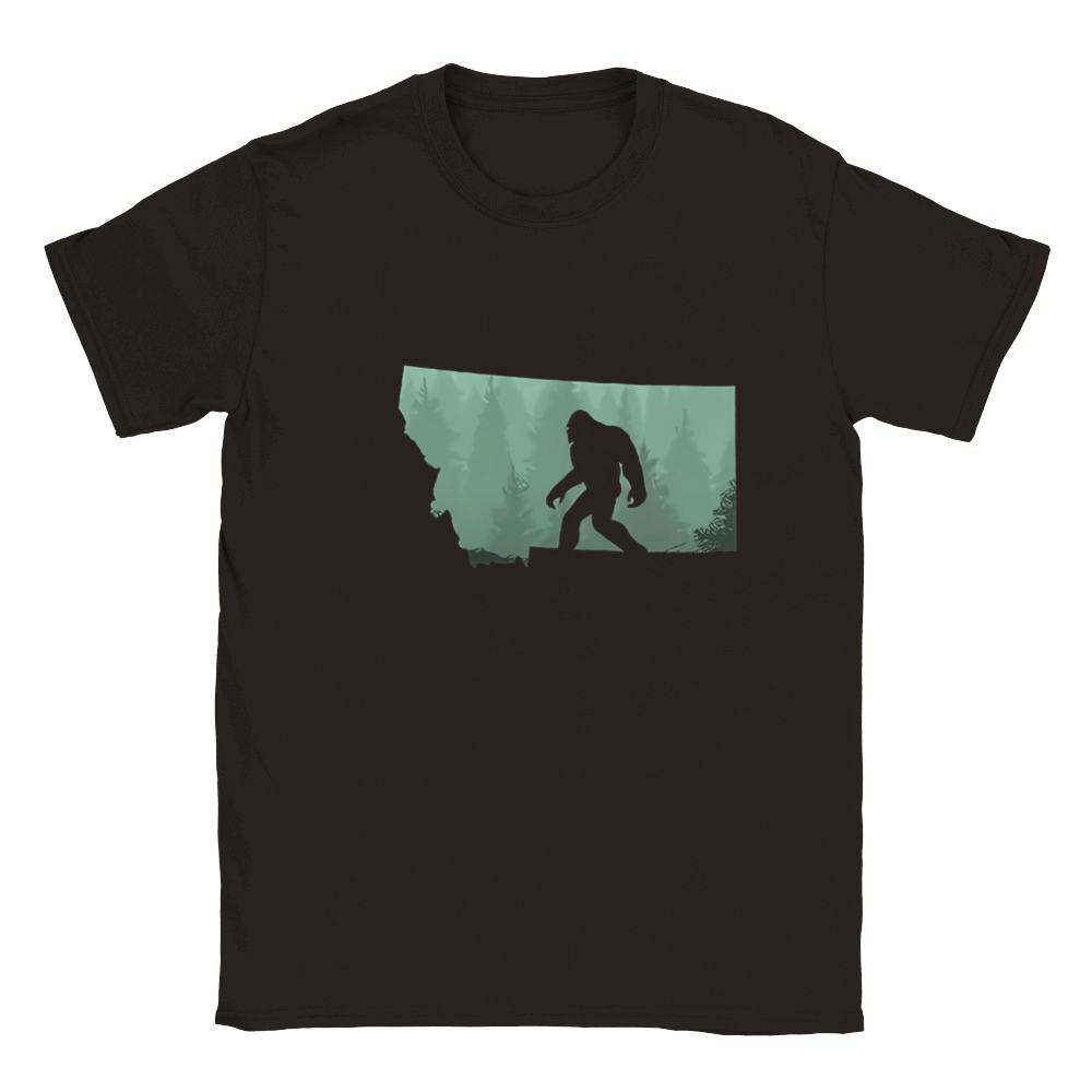 Montana Bigfoot T-shirt Classic Kids Crewneck T-shirt