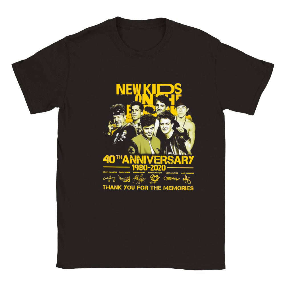 New Kids on the Block 40th anniversary 1980-2020 signatures shirt Classic Kids Crewneck T-shirt