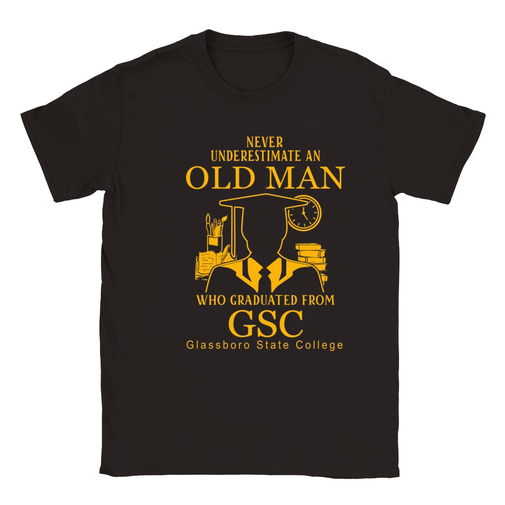 Old Man- Graduated From GSC- Glassboro State College Classic Kids Crewneck T-shirt
