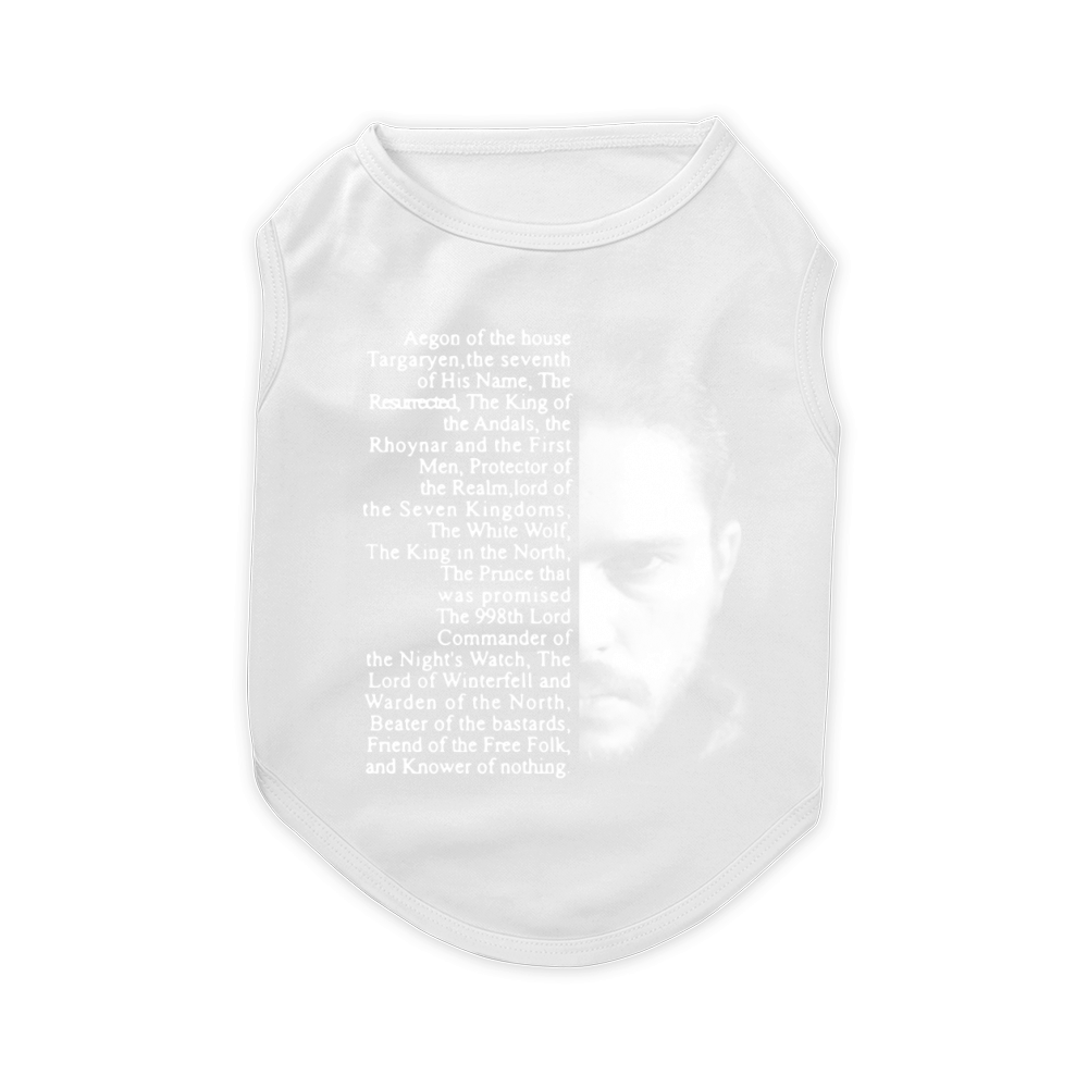Jon Snow Aegon of the house Targaryen shirt hoodie tank top Pet T-Shirt