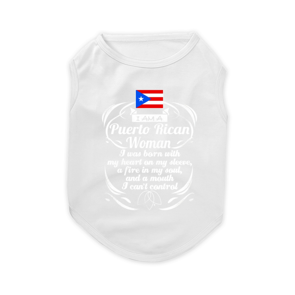 Womens Puerto Rico shirt for women-Puerto Rican tshirt Pet T-Shirt