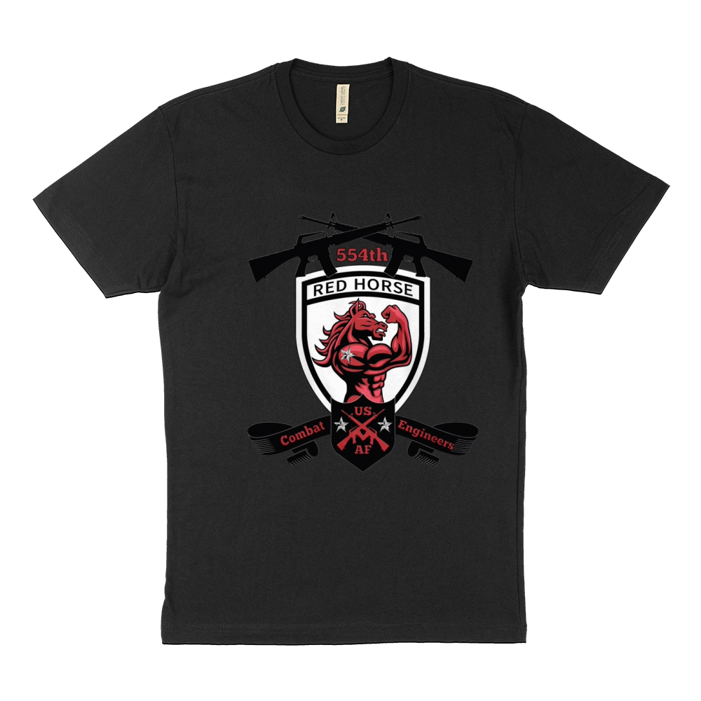 554th REDHORSE - Combat Engineers Sustainable T-Shirt