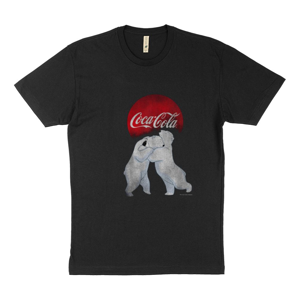 Original Coca-Cola Vintage Christmas Polar Bear Hug Graphic shirt Sustainable T-Shirt