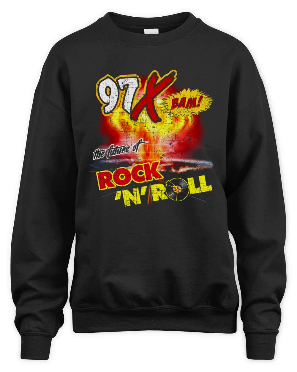 97X The Future of Rock and Roll Unisex Premium Crewneck Sweatshirt