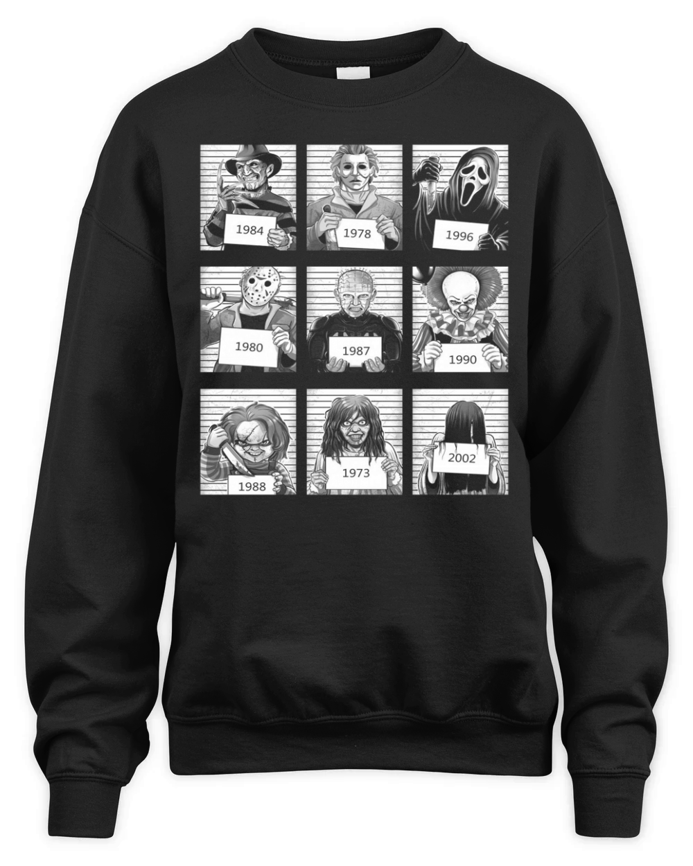 Character Horror Movies 1984 2002 Unisex Premium Crewneck Sweatshirt