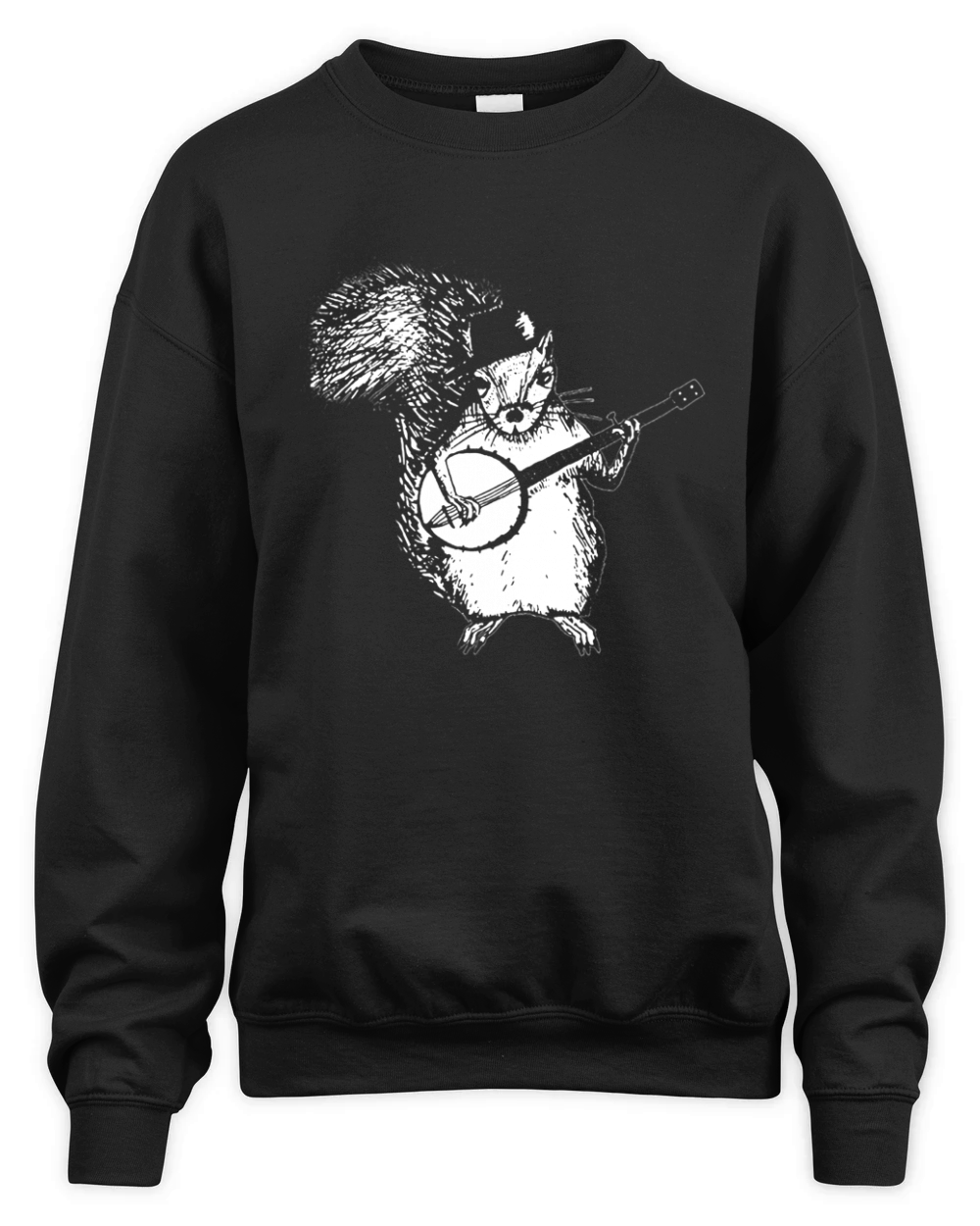 Squirrel T Shirt Squirrel Playing Banjo T-Shirt Unisex Premium Crewneck Sweatshirt
