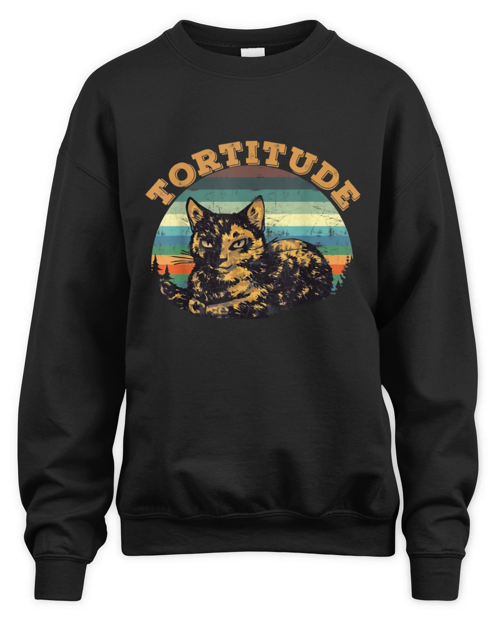 Tortitude cat torties are tortoiseshell kitty Unisex Premium Crewneck Sweatshirt
