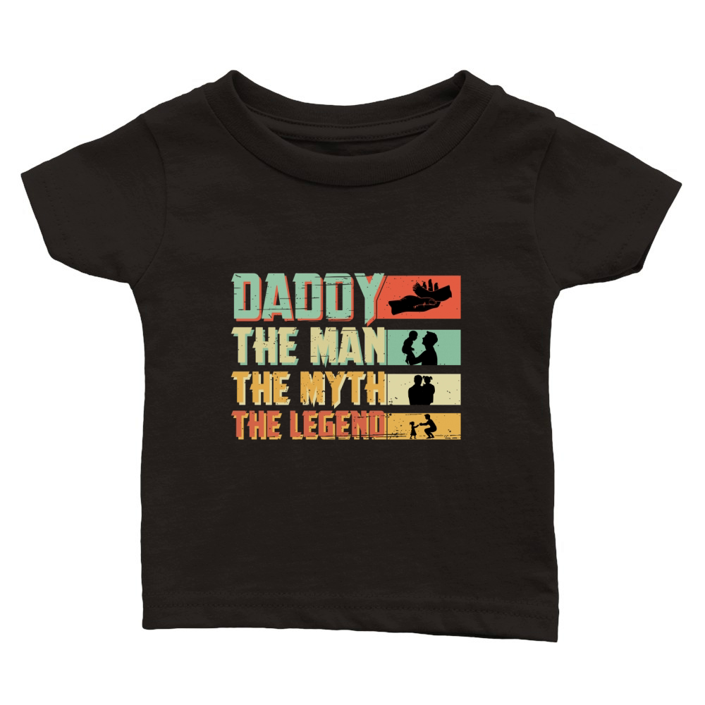 Daddy. The Man. The Myth. The legend sublimation Classic Baby Crewneck T-shirt