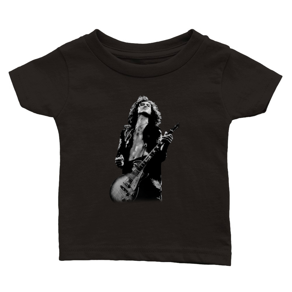 Jimmy Page play guitar shirt Classic Baby Crewneck T-shirt