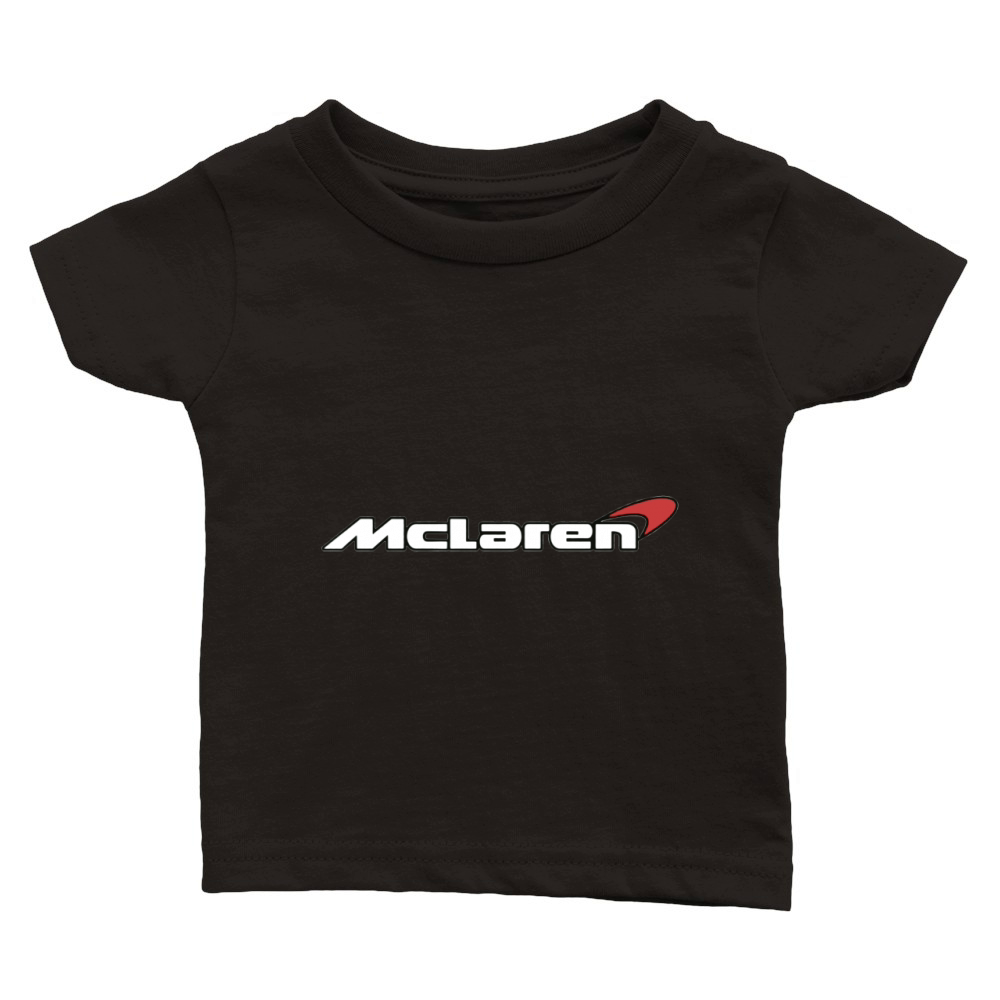 Mclaren Supercar Logo Blanc Classic Baby Crewneck T-shirt