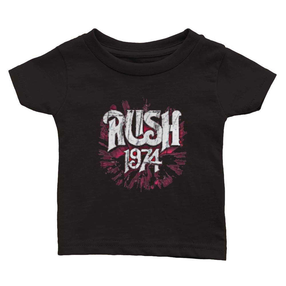 Rush 1974 Logo Progressive Hard Rock Heavy Metal Music Band Classic Baby Crewneck T-shirt