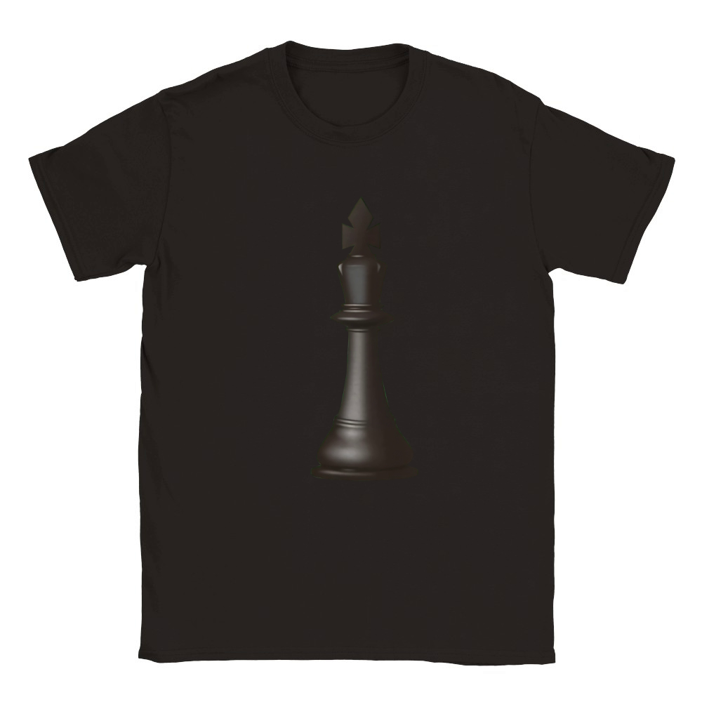 Black King Chess Piece Classic Kids Crewneck T-shirt