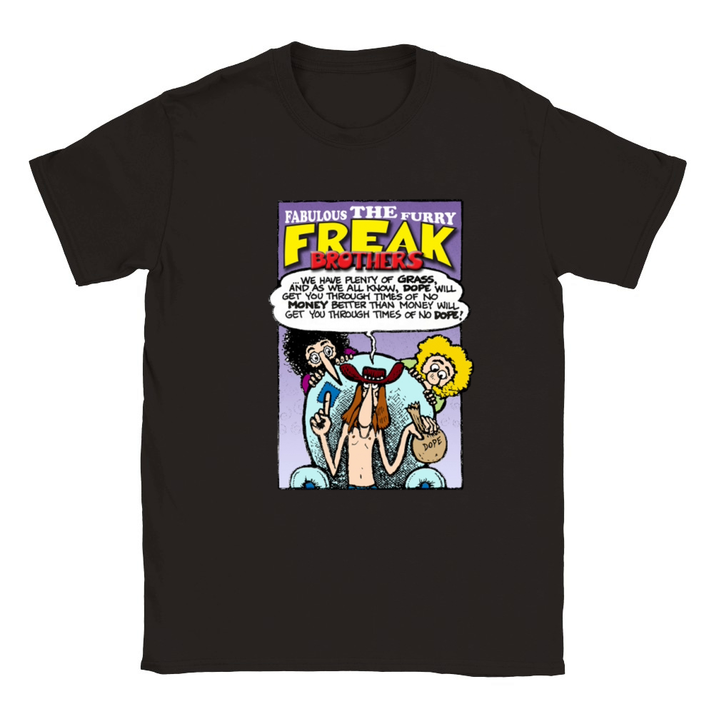 Fabulous Furry Freak Brothers Dope Quote Classic Kids Crewneck T-shirt