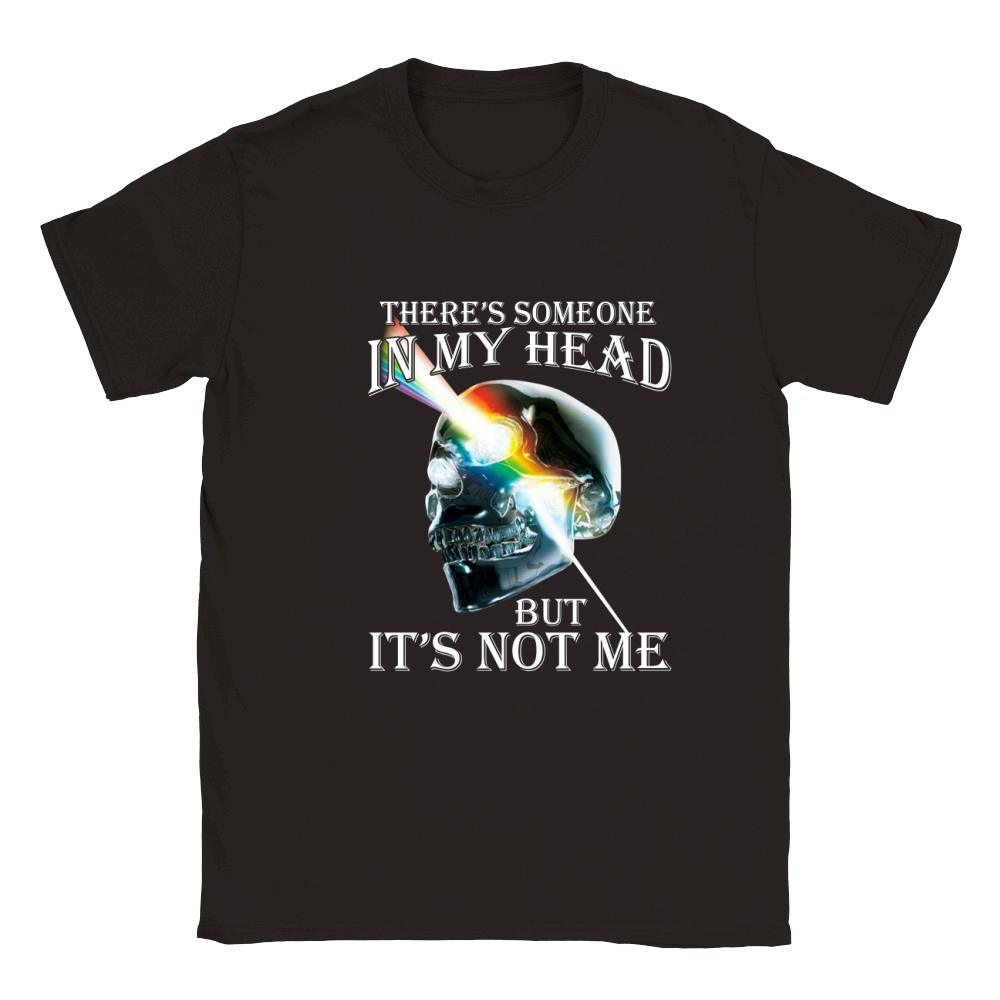 There's Someone In My Head But It's Not Me Skull Pink Floyd Lgbt Classic Kids Crewneck T-shirt