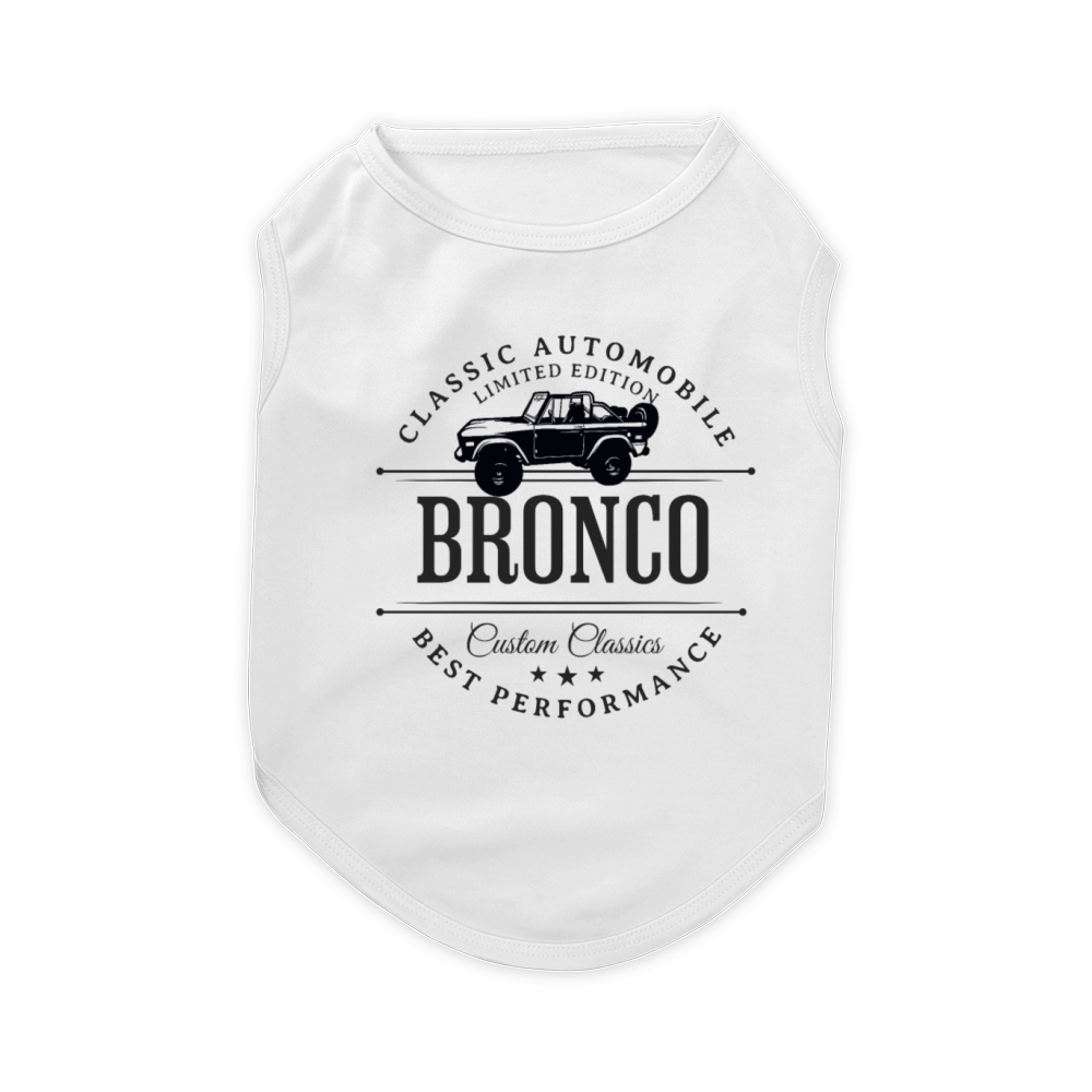 ford bronco hoodies logo vintage sport Pet T-Shirt